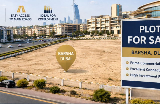 Press Release: Prime Commercial Plot for Sale in Al Barsha, Dubai – Exclusive Opportunity for GCC Investors